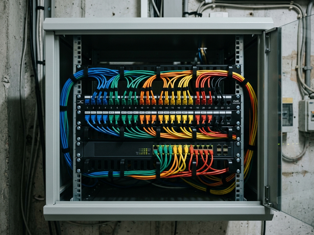 Мрежен кабинет — PoE switch